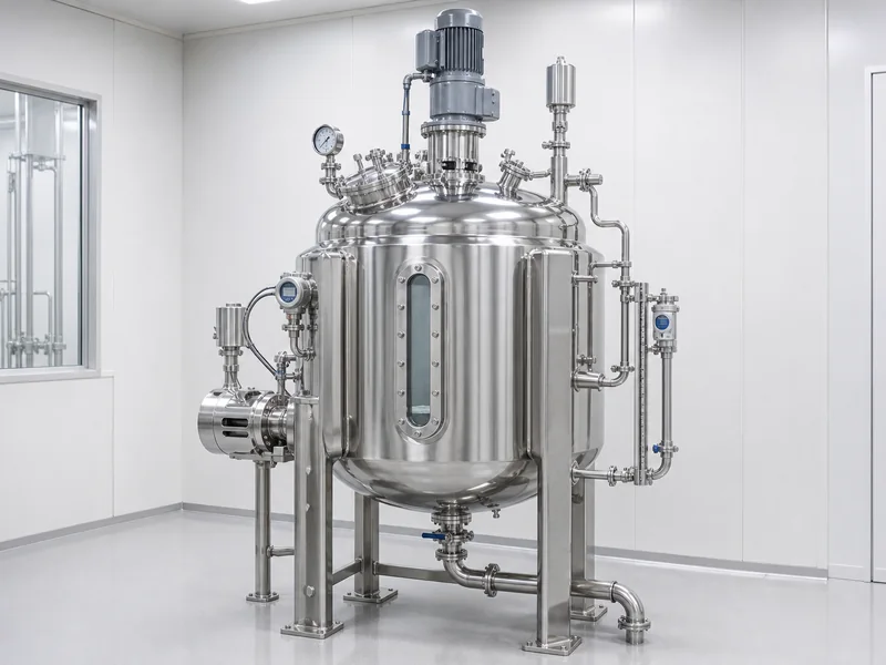 AI-generated conceptual visualization of Manufacturing Vessel; final machine configuration may vary