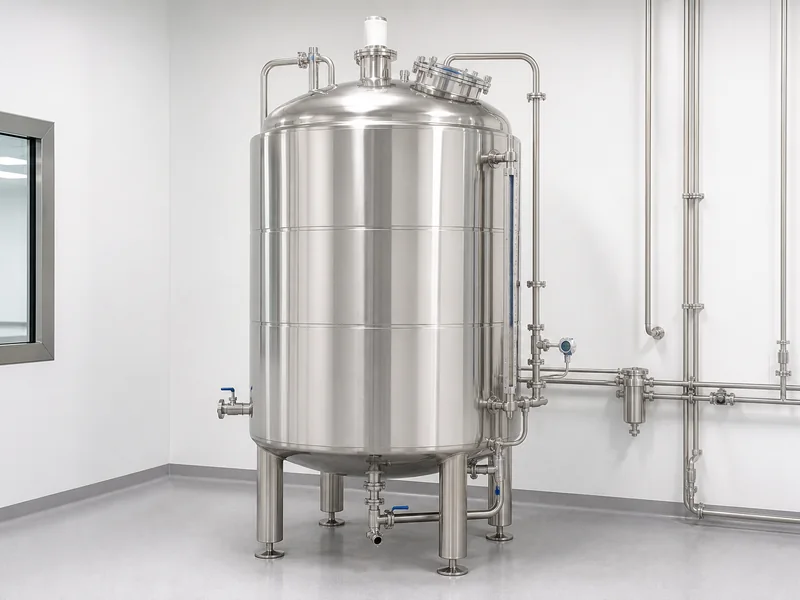 AI-generated conceptual visualization of Pharmaceutical Storage Tank; final machine configuration may vary