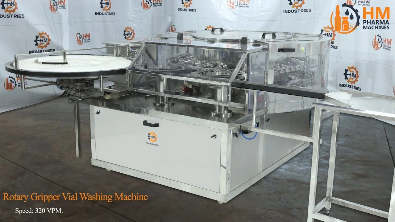 Rotary Gripper Vial Washing Machine video thumbnail